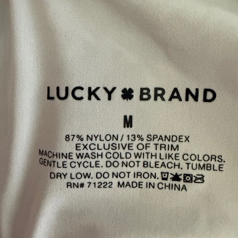 LUCKY BRAND Light Grey Seamless Comfort Lounge Ladies Deep V-Neck Bra, M